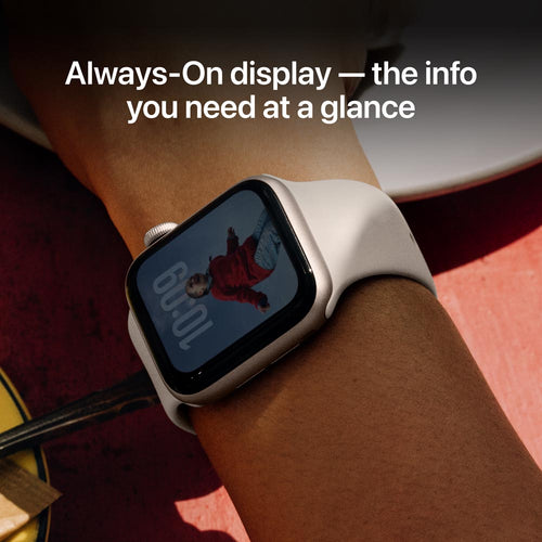 Apple Watch SE 3 GPS 40mm Starlight Aluminium Case with Starlight Sport Band - S/M (MEH34X/A)