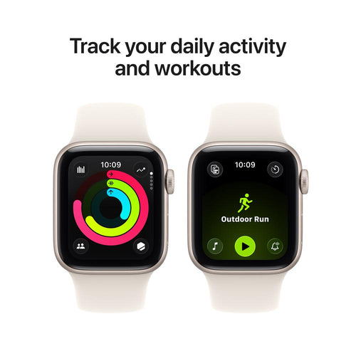 Apple Watch SE 3 GPS 40mm Starlight Aluminium Case with Starlight Sport Band - S/M (MEH34X/A)