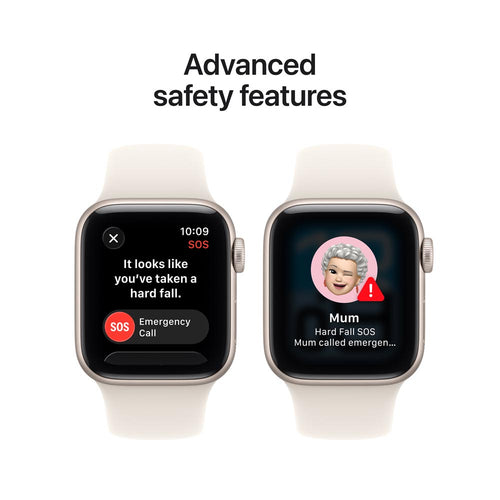 Apple Watch SE 3 GPS 40mm Starlight Aluminium Case with Starlight Sport Band - S/M (MEH34X/A)