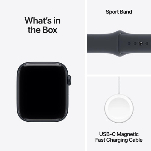 Apple Watch SE 3 GPS 44mm Midnight Aluminium Case with Midnight Sport Band - S/M