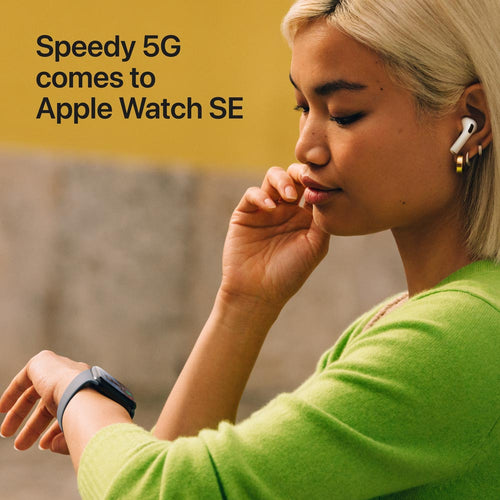 Apple Watch SE 3 GPS + Cellular 44mm Starlight Aluminium Case with Starlight Sport Band - S/M