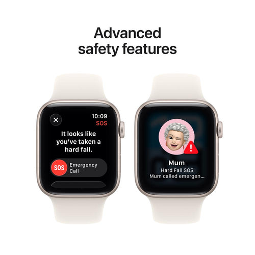 Apple Watch SE 3 GPS + Cellular 44mm Starlight Aluminium Case with Starlight Sport Band - S/M