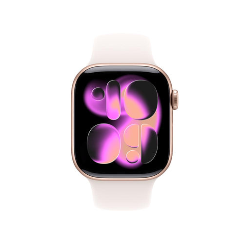 Apple Watch Series 11 GPS 42mm Rose Gold Aluminium Case with Light Blush Sport Band - M/L (MEU44X/A)