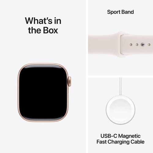 Apple Watch Series 11 GPS 42mm Rose Gold Aluminium Case with Light Blush Sport Band - M/L (MEU44X/A)