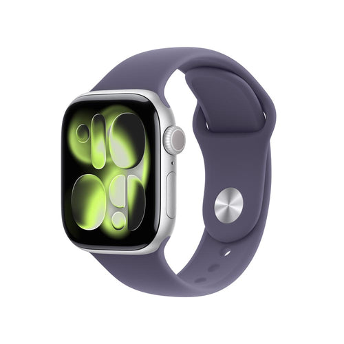 Apple Watch Series 11 GPS 42mm Silver Aluminium Case with Purple Fog Sport Band - M/L (MEU74X/A)