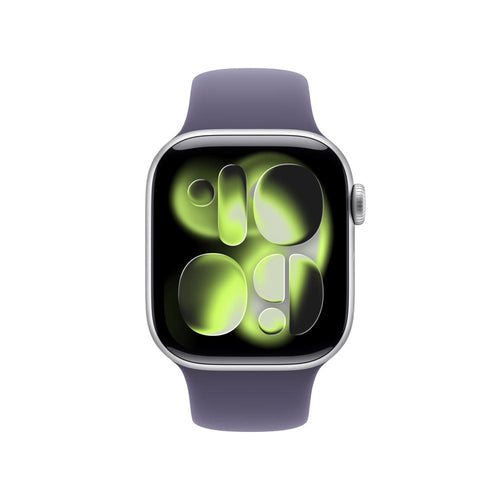 Apple Watch Series 11 GPS 42mm Silver Aluminium Case with Purple Fog Sport Band - S/M (MEU64X/A)