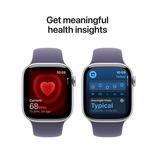 Apple Watch Series 11 GPS 42mm Silver Aluminium Case with Purple Fog Sport Band - M/L (MEU74X/A)