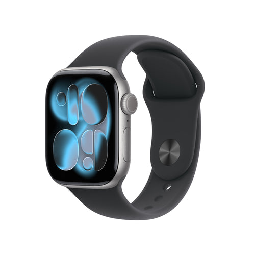 Apple Watch Series 11 GPS 42mm Space Grey Aluminium Case with Black Sport Band - M/L (MEQX4X/A)