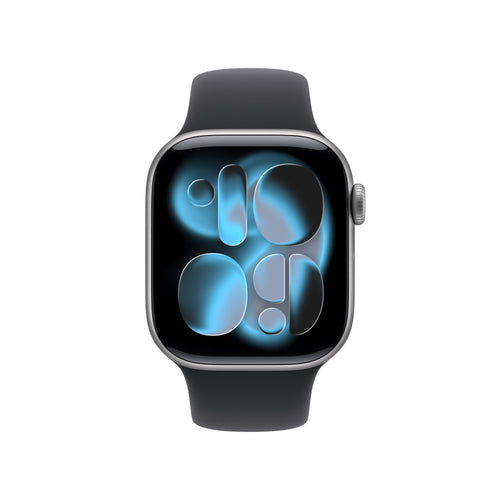 Apple Watch Series 11 GPS 42mm Space Grey Aluminium Case with Black Sport Band - M/L (MEQX4X/A)