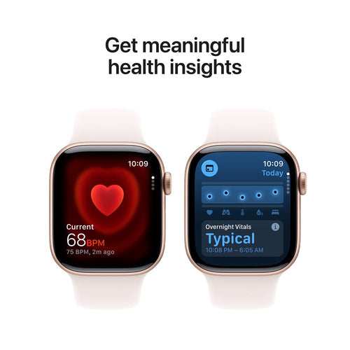 Apple Watch Series 11 GPS + Cellular 42mm Rose Gold Aluminium Case with Light Blush Sport Band - M/L