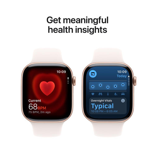 Apple Watch Series 11 GPS 46mm Rose Gold Aluminium Case with Light Blush Sport Band - M/L (MEV74X/A)