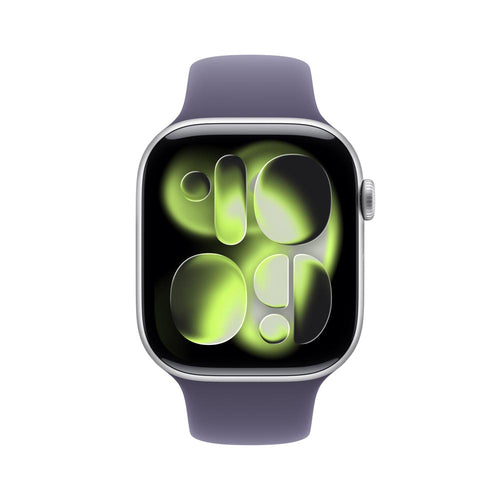 Apple Watch Series 11 GPS 46mm Silver Aluminium Case with Purple Fog Sport Band - M/L (MEVA4X/A)