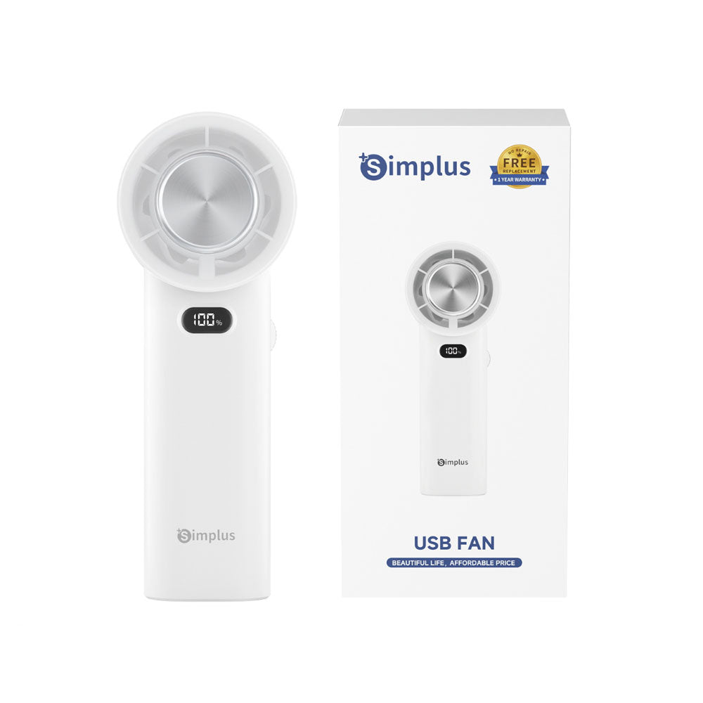 Simplus DFSH013WH02 Handheld High-Speed Mini Fan