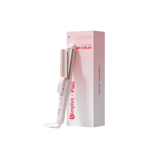Simplus JFBA012PK00-S Curling 2-in-1 Straightening Pink