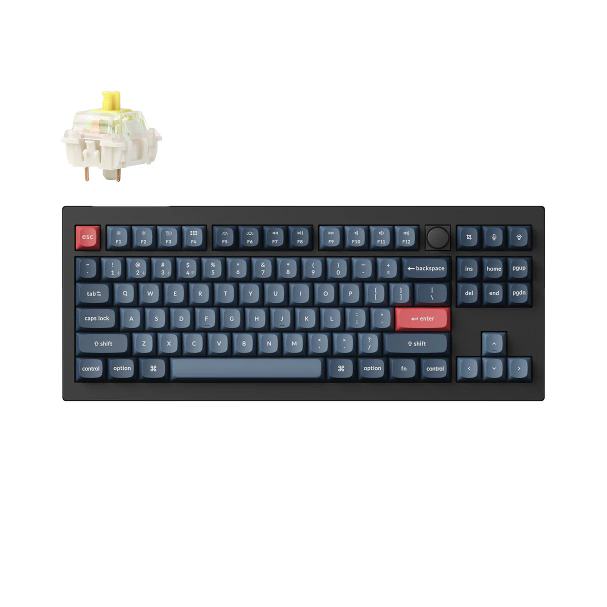 Keychron V3 Max Wireless Custom Mechanical Keyboard (V3M-D4 Banana Switch)