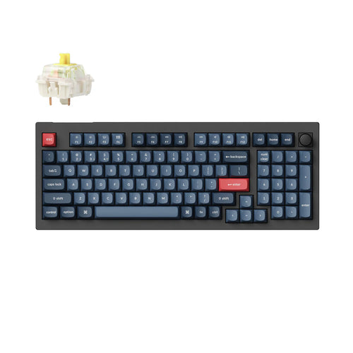 Keychron V5 Max Wireless Custom Mechanical Keyboard (V5M-D4 Banana Switch)