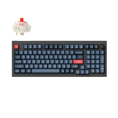 Keychron V5 Max Wireless Custom Mechanical Keyboard (V5M-D1 Red Switch)