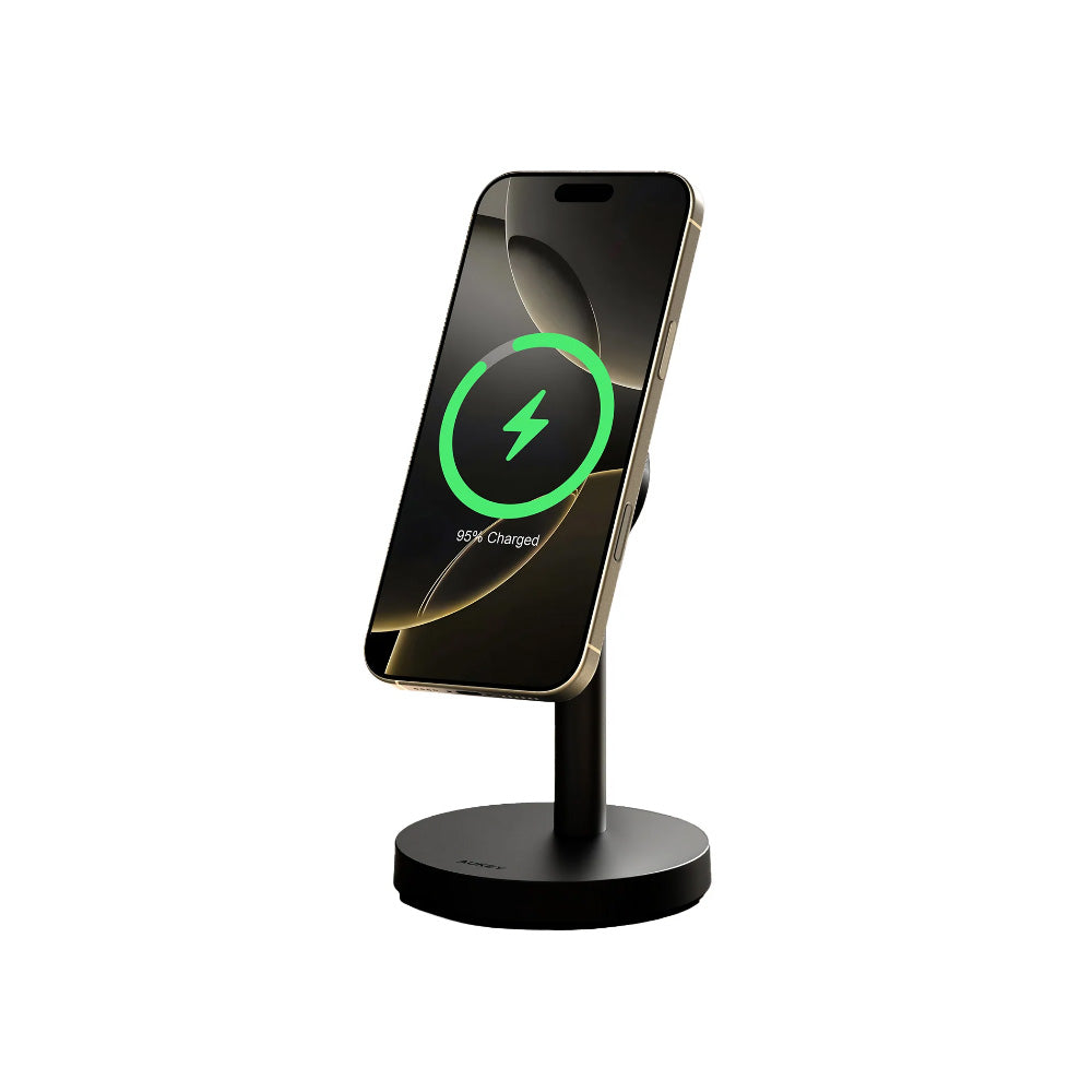 Aukey LC-MC111 MagFusion 1X Qi2.2 (25W) Magnetic Fast Wireless Charger - Dark Gray