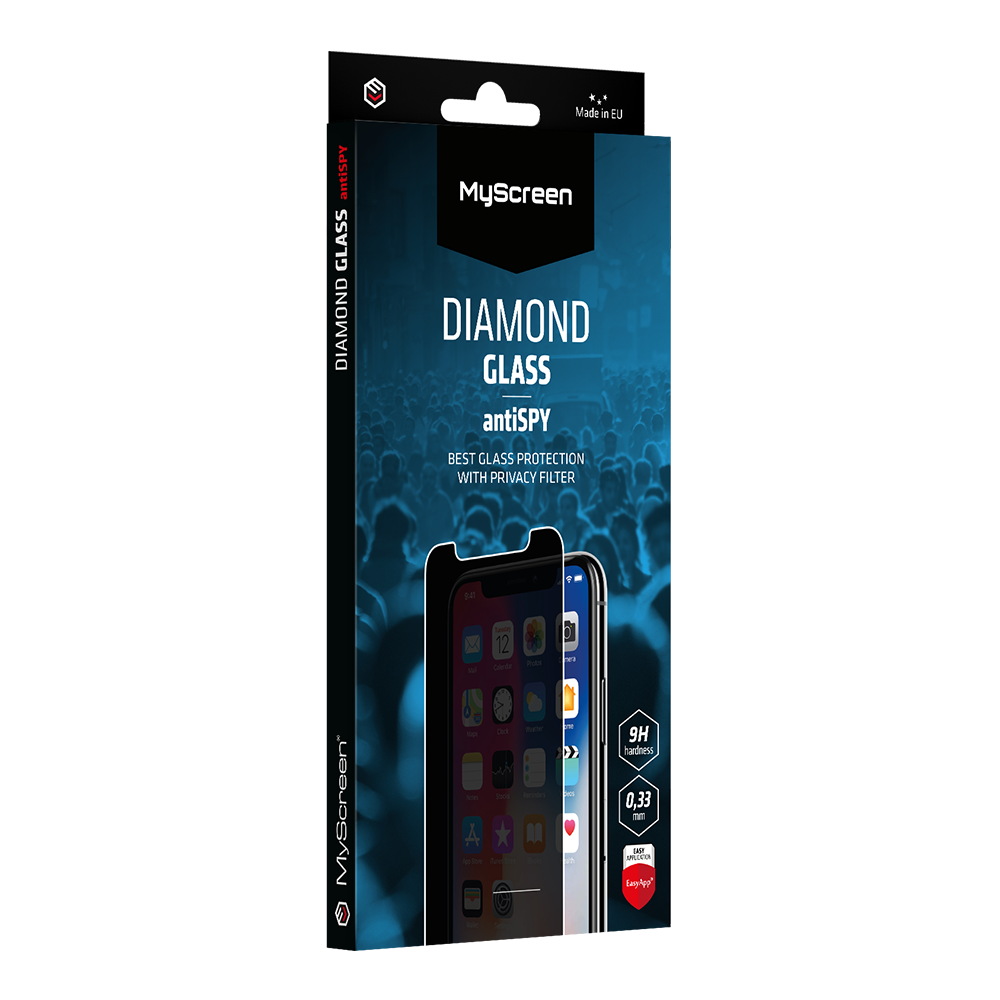 MyScreen iPhone 17 Pro Max 6.9 (2025) Diamond Glass Anti Spy