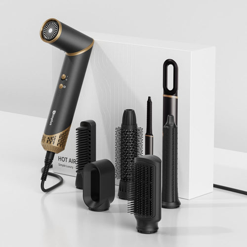 Simplus RFSH003GY01-S Multifunctional Hair Dryer with Brush Black