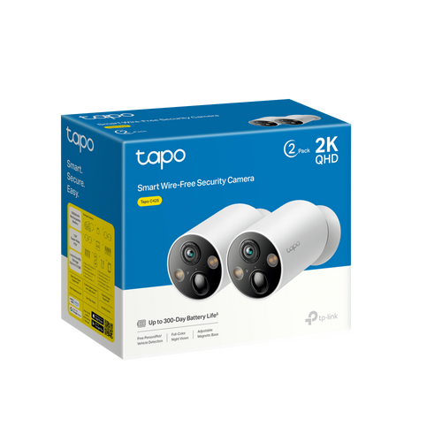 [Challenger Exclusive] TP-Link Tapo C425 Smart Wire-free Security Camera (2-Pack)