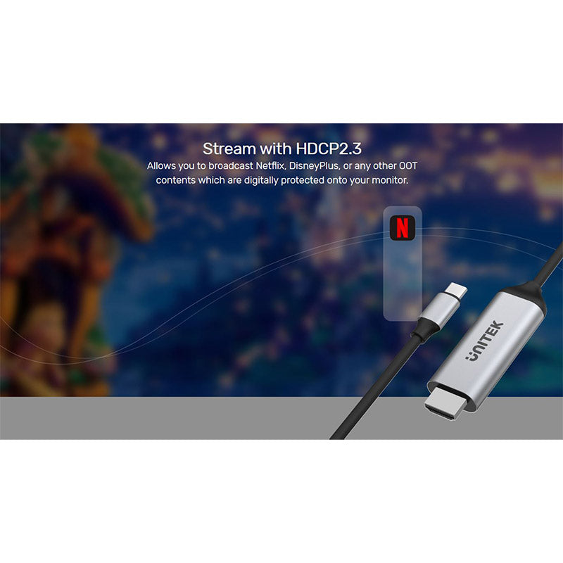 Unitek V1423A USB-C to HDMI Cable 4K (1.8M)