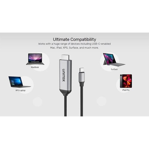 Unitek V1423A USB-C to HDMI Cable 4K (1.8M)
