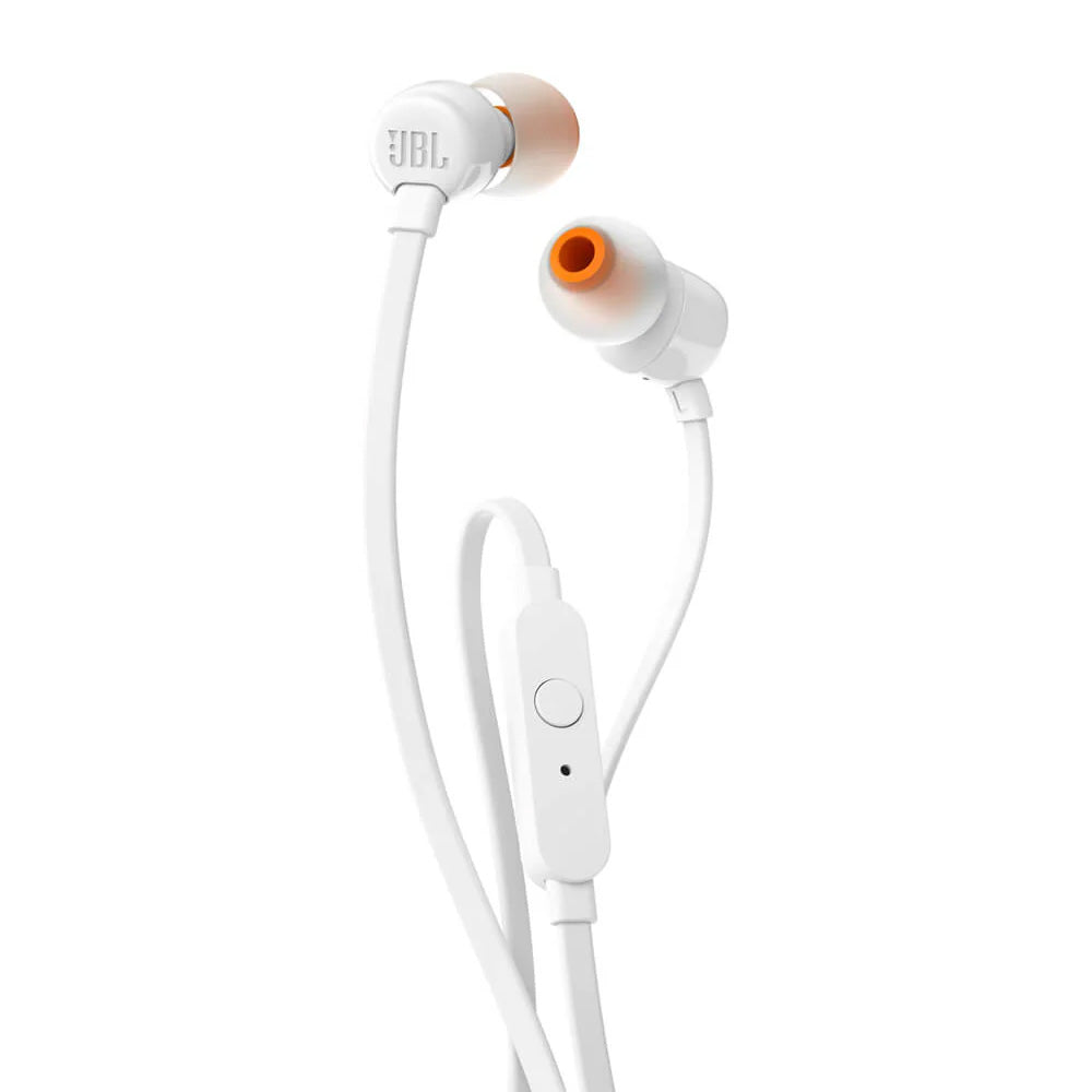 JBL Tune 110 Earphones + Mic White
