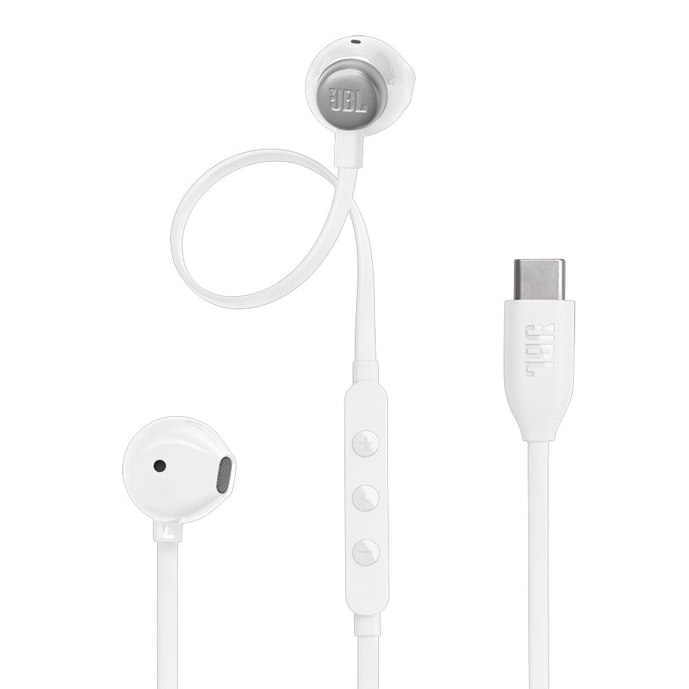 JBL Tune 305C USB-C Earbuds White