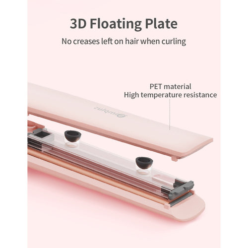 Simplus ZFBA003PK01-S Hair Straightener with Display Pink