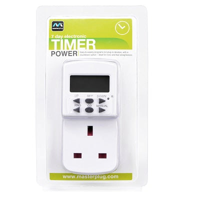 Masterplug TES7-MPA 24 Hour/7 Day Programme Electric Timer
