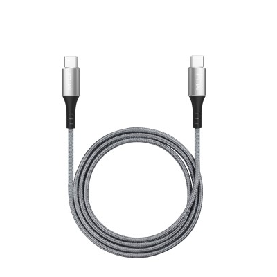 MiLi HX-L07 Braided USB-C to USB-C Charging Cable (White)