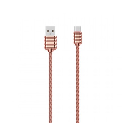 Recci RCT-J01 USB A to Type-C USB2.0 2.4A Cable 1M (Gold)
