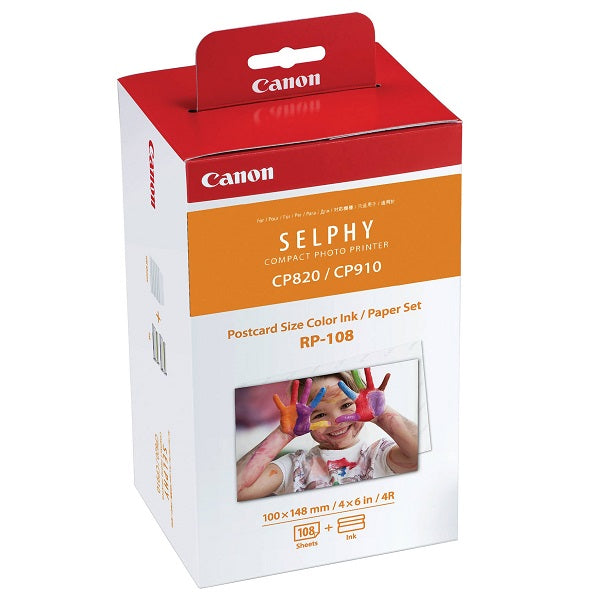 Canon RP-108 4R Size Paper + Ink Cartridge (108 Sheets)