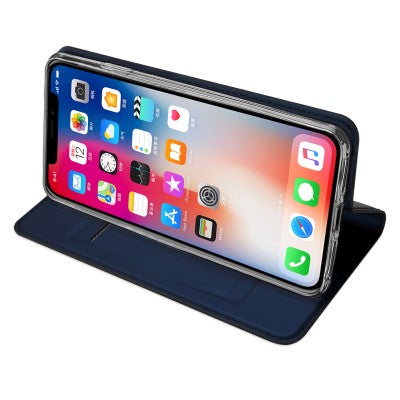 Dux Ducis Leather Case For iPhone XS Blue
