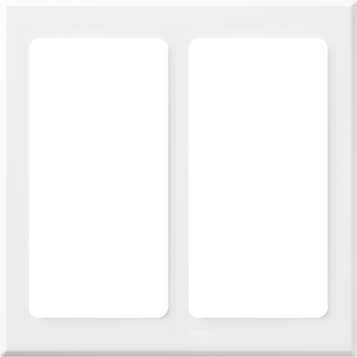 Lutron Dual opening (Plastic) - White LPFP-S2-T__