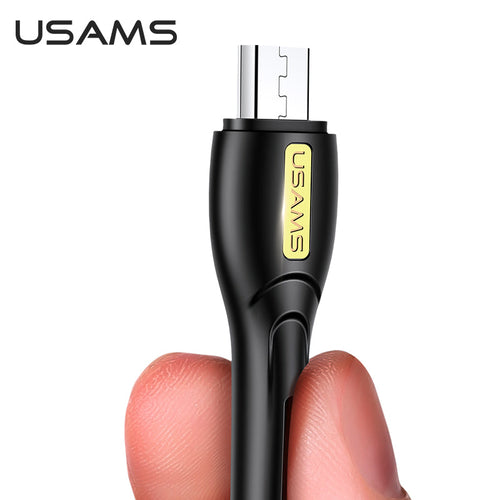 Usams US-SJ389 USB-A To Micro USB Charging Cable 2A 1M (Black)