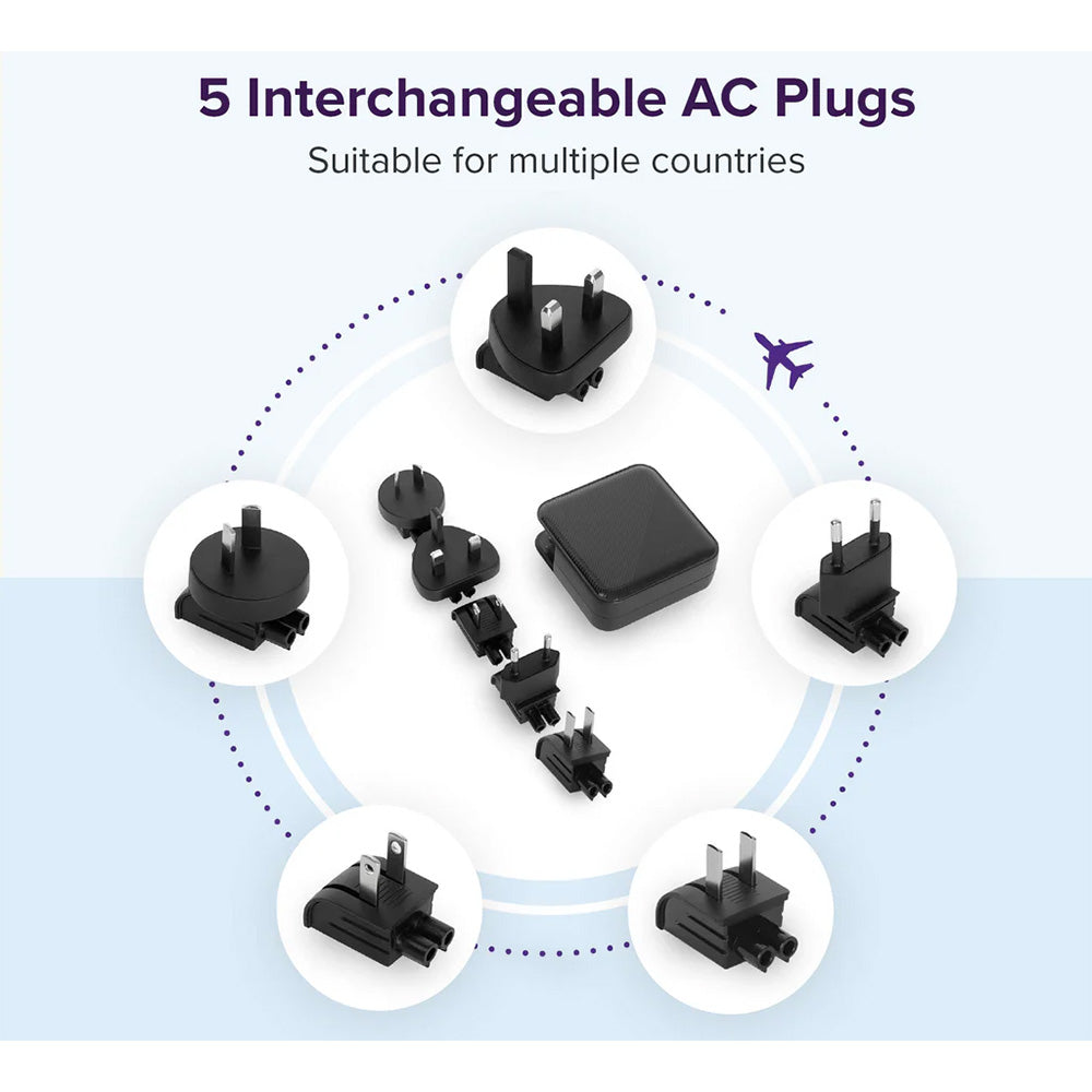 Targus APA109AP-50 PowerElite 100W GaN Wall Charger