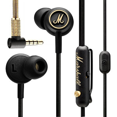 Marshall Mode EQ Earphones with Mic (Black & Brass)