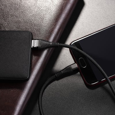 HOCO U53 4A Flash Micro Charging Cable (Black)