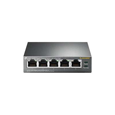 TP-Link TL-SG1005P 5-port Gigabit Desktop Switch with 4P POE