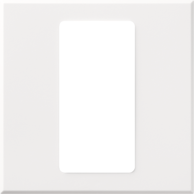 Lutron Single opening (Plastic) - White LPFP-S1-TAW