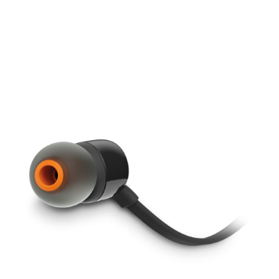 JBL Tune 110 Earphones + Mic (Black)