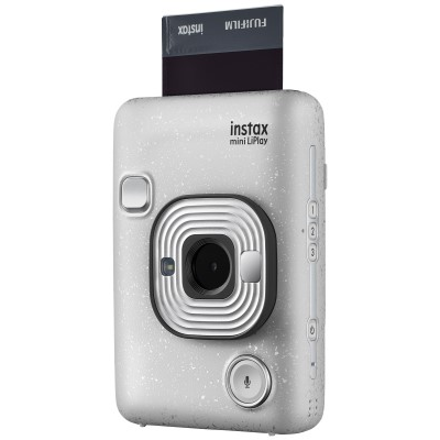Fuji Instax Mini LiPlay Instant Camera (Stone White)