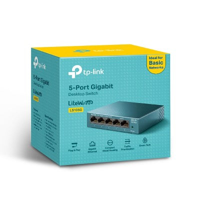 TP-Link LS105G(UN) LiteWave 5-Port Gigabit Desktop Switch