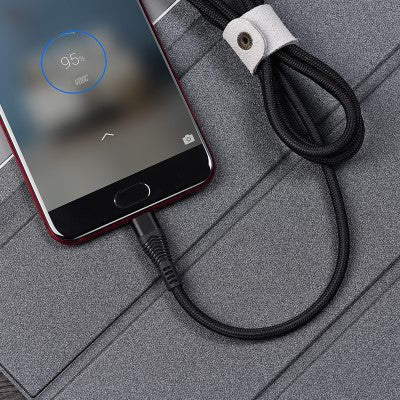 HOCO U53 4A Flash Micro Charging Cable (Black)