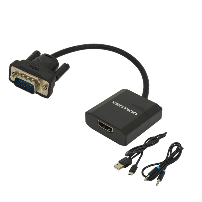 Vention ACEB0 VGA to HDMI Adapter 0.15M Black