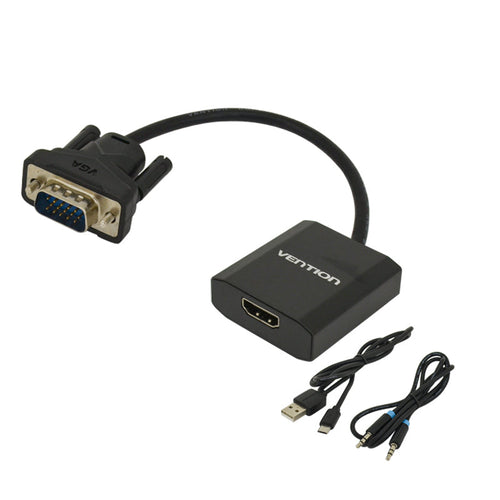 Vention ACEB0 VGA to HDMI Adapter 0.15M Black