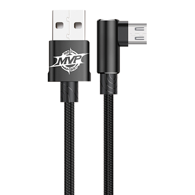 KUCIPA K254 USB A to Micro USB Charging Cable 20cm (Black)