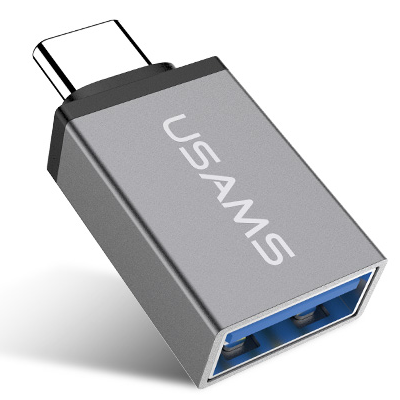 Usams US-SJ028 USB2.0 Type-C to USB3.1 OTG Grey